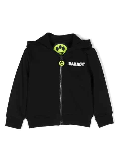 Barrow kids logo-print zip-up hoodie