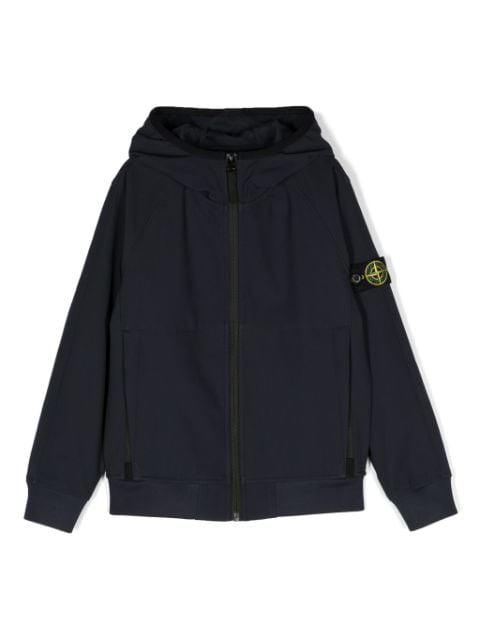 Stone Island Junior zipped hooded jacket