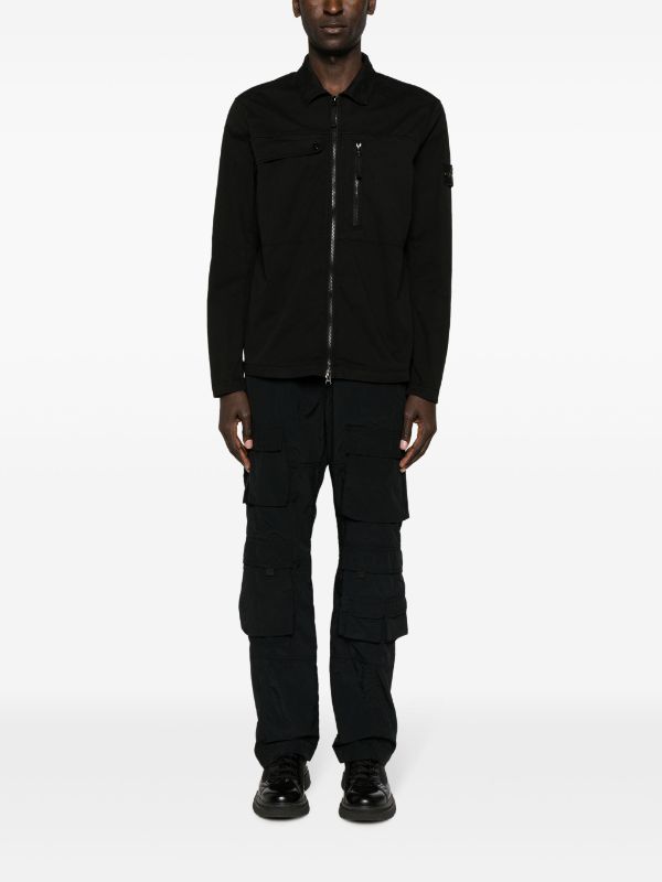 STONE ISLAND ジップアップシャツジャケット - fawema.org