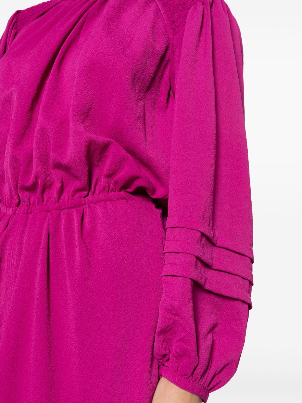 Shop Marant Etoile Ladjo Crepe Mini Dress In Purple