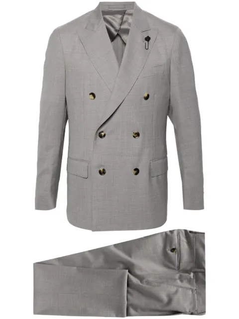 Lardini costume en laine à veste croisée