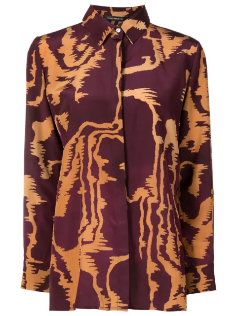 Lenny Niemeyer camisa de seda con estampado abstracto