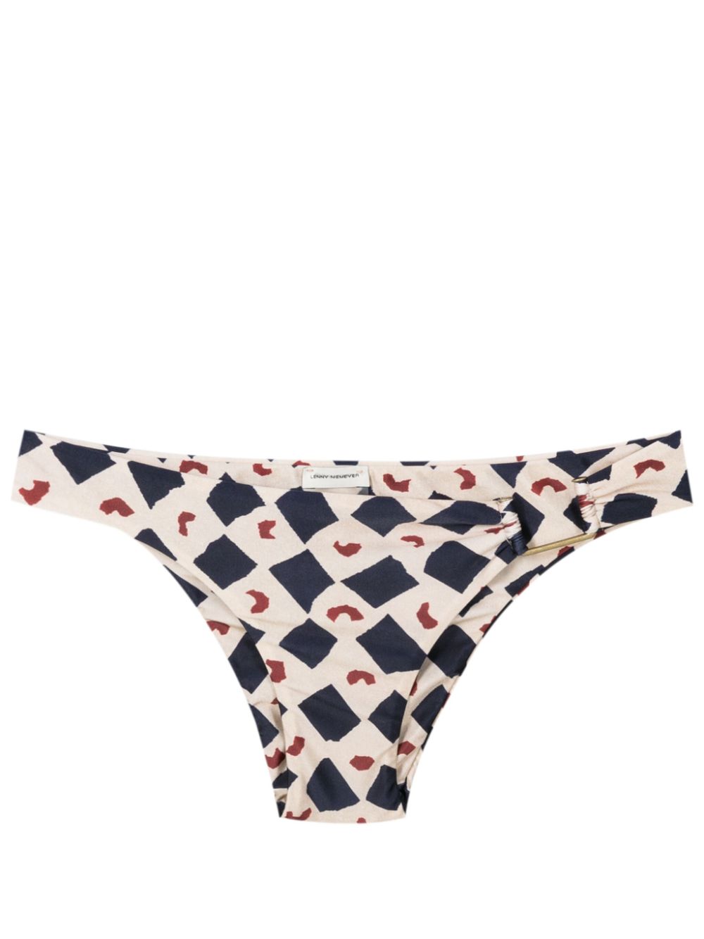 Lenny Niemeyer Marrocos bikinislip met print Beige