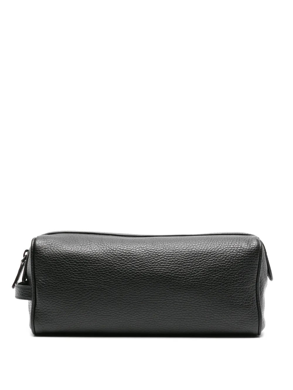 Common Projects Pebbled Leather Wash Bag In Black