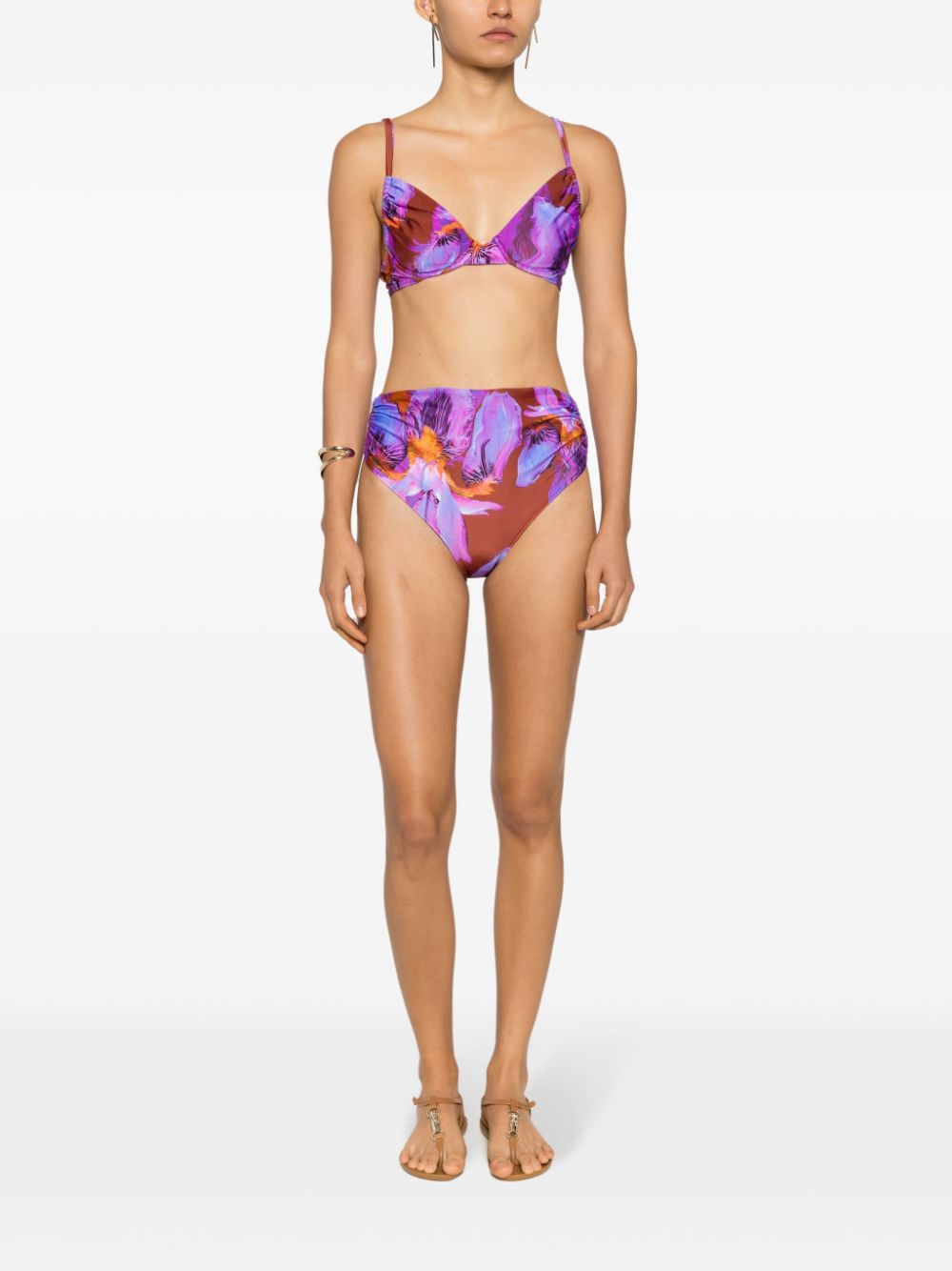 Lenny Niemeyer Bikinislip met bloemenprint - Paars