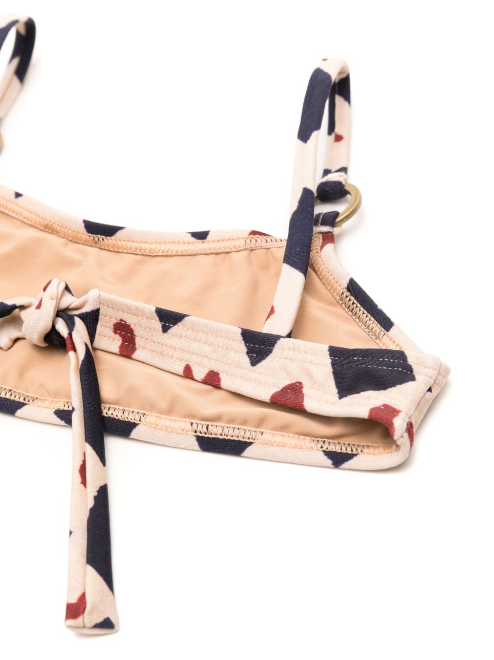 Lenny Niemeyer Bikinitop met print - Beige