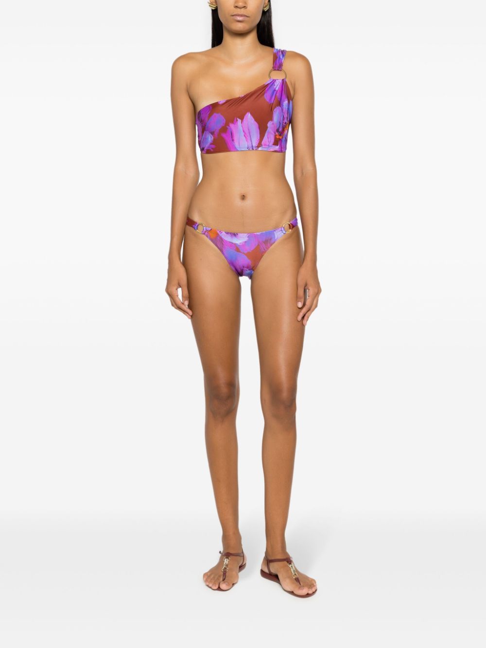 Lenny Niemeyer Bikinitop met bloemenprint - Paars