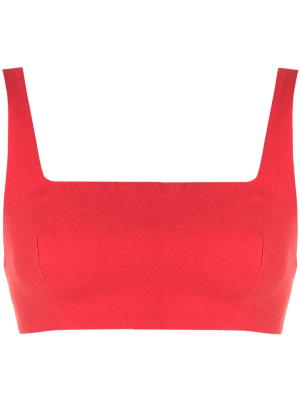 Lenny Niemeyer Papoula square-neck crop top - Red