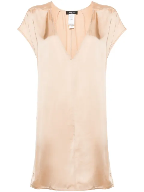 Fabiana Filippi 珠饰边饰缎面长款上衣