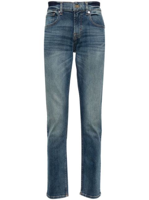7 For All Mankind jeans tapered con tiro medio