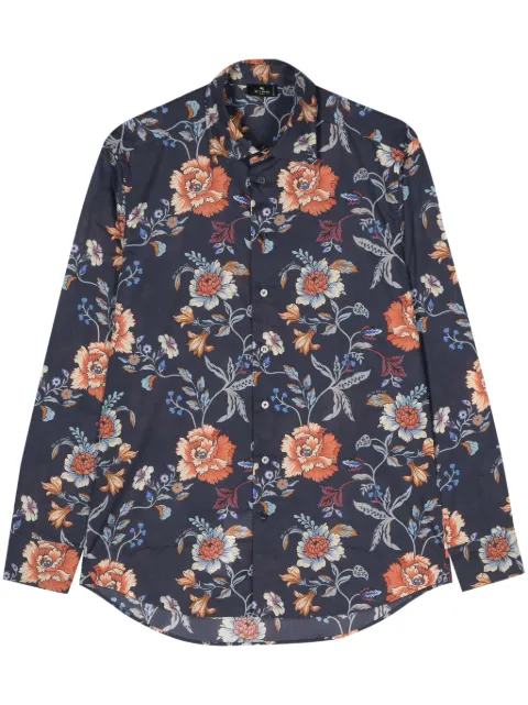 ETRO floral-print cotton shirt