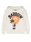 Barrow kids sunset-print cotton hoodie - Neutrals