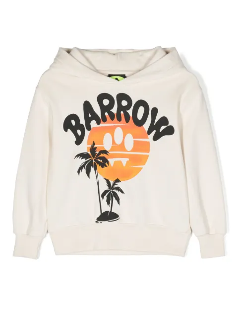 Barrow kids sunset-print cotton hoodie