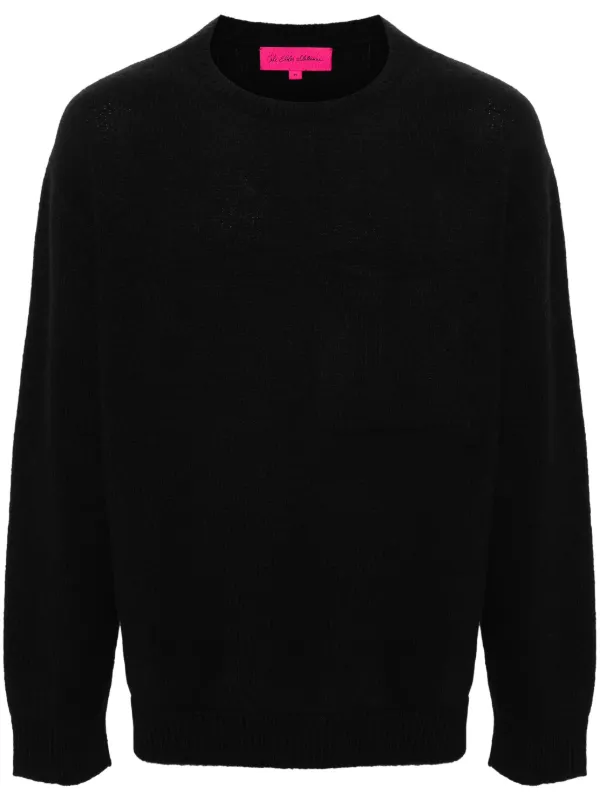 The Elder Statesman Nimbus Knitted Jumper in Black