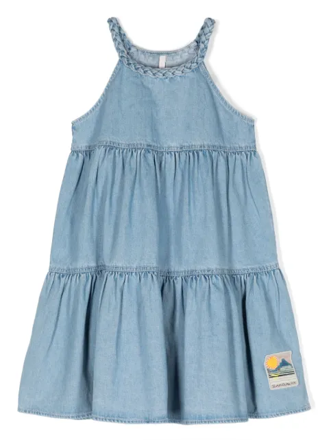 ZIMMERMANN Kids August denim flared dress
