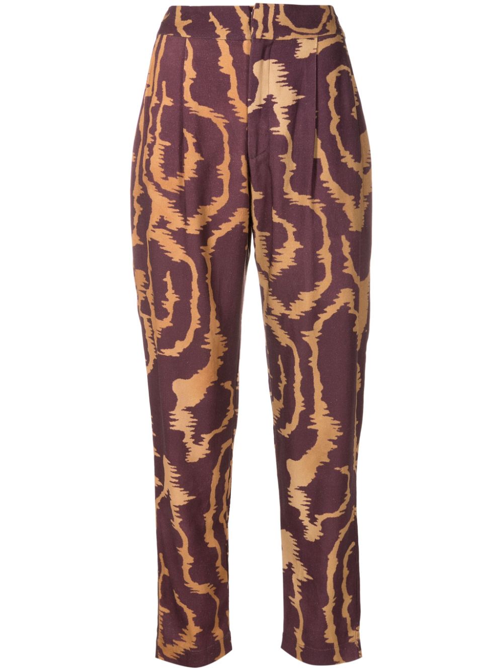 Lenny Niemeyer abstract-print cropped trousers - Purple