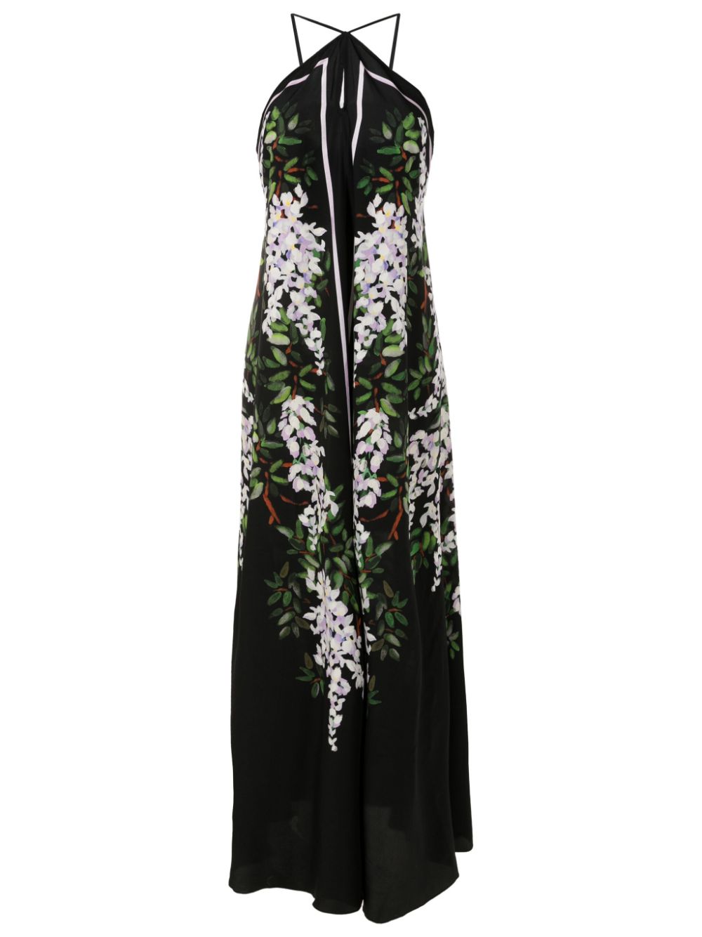 Lenny Niemeyer Glicinia silk halterneck maxi dress - Black