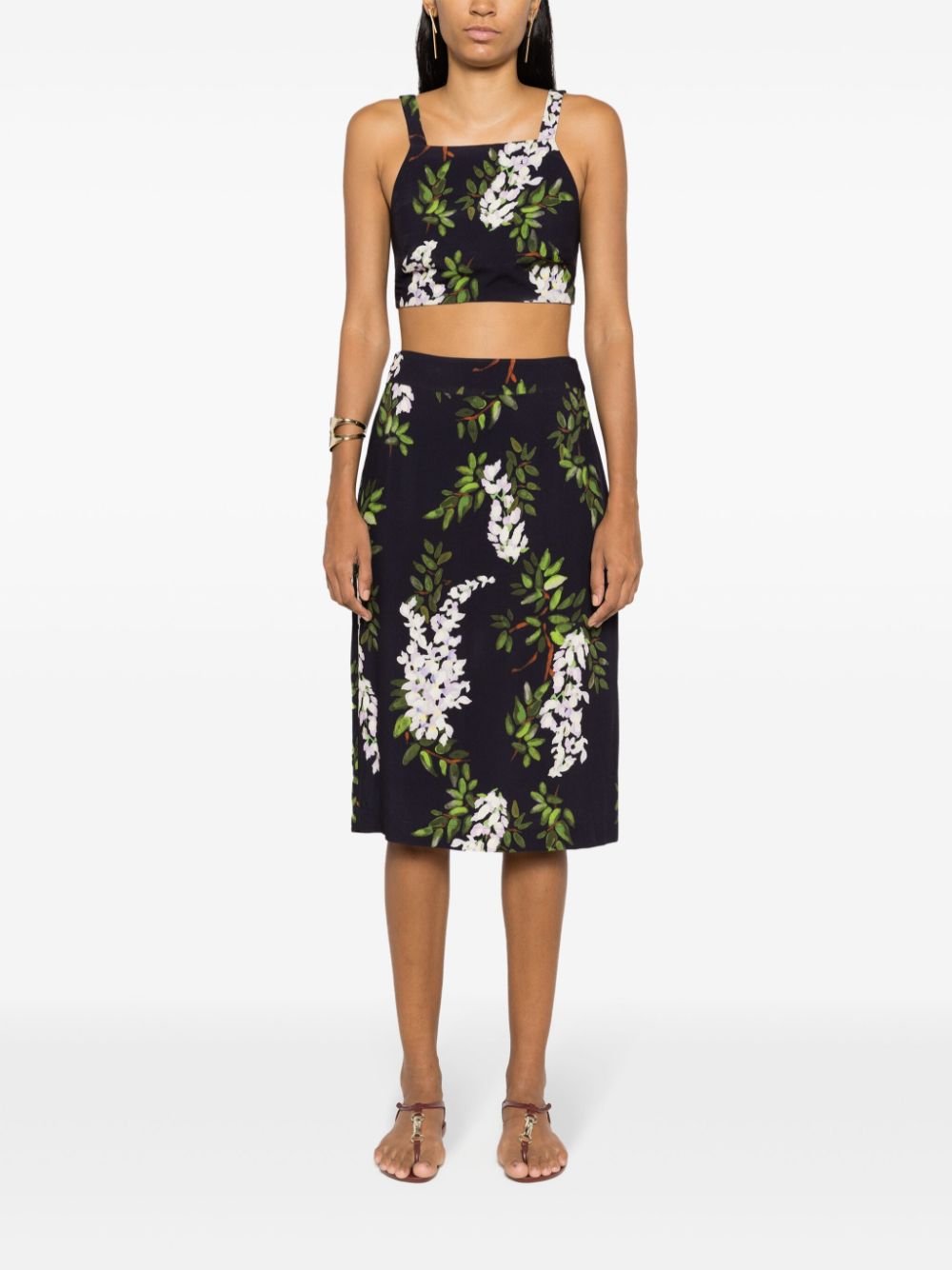 Lenny Niemeyer Top met bloemenprint - Zwart