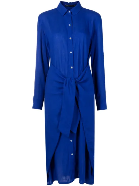Lenny Niemeyer vestido camisero midi con moño en la cintura