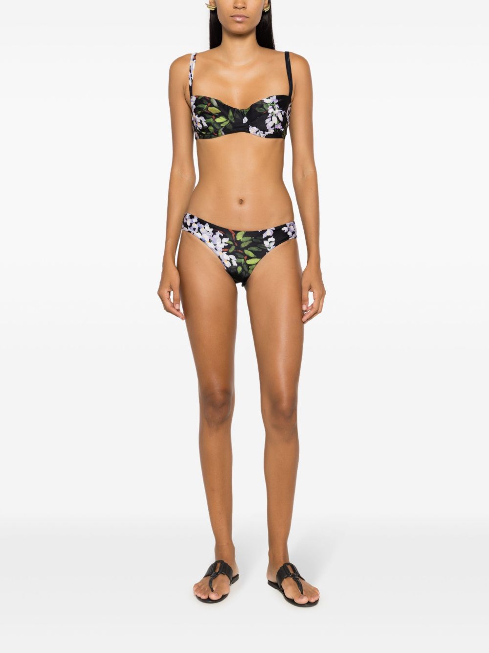 Lenny Niemeyer Bikini met bloemenprint - Zwart