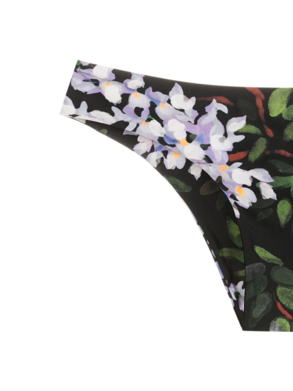 Lenny Niemeyer Floral-print Bikini Set In Black