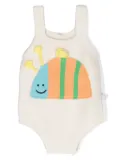 Stella McCartney Kids bumblebee motif knitted body - Neutrals