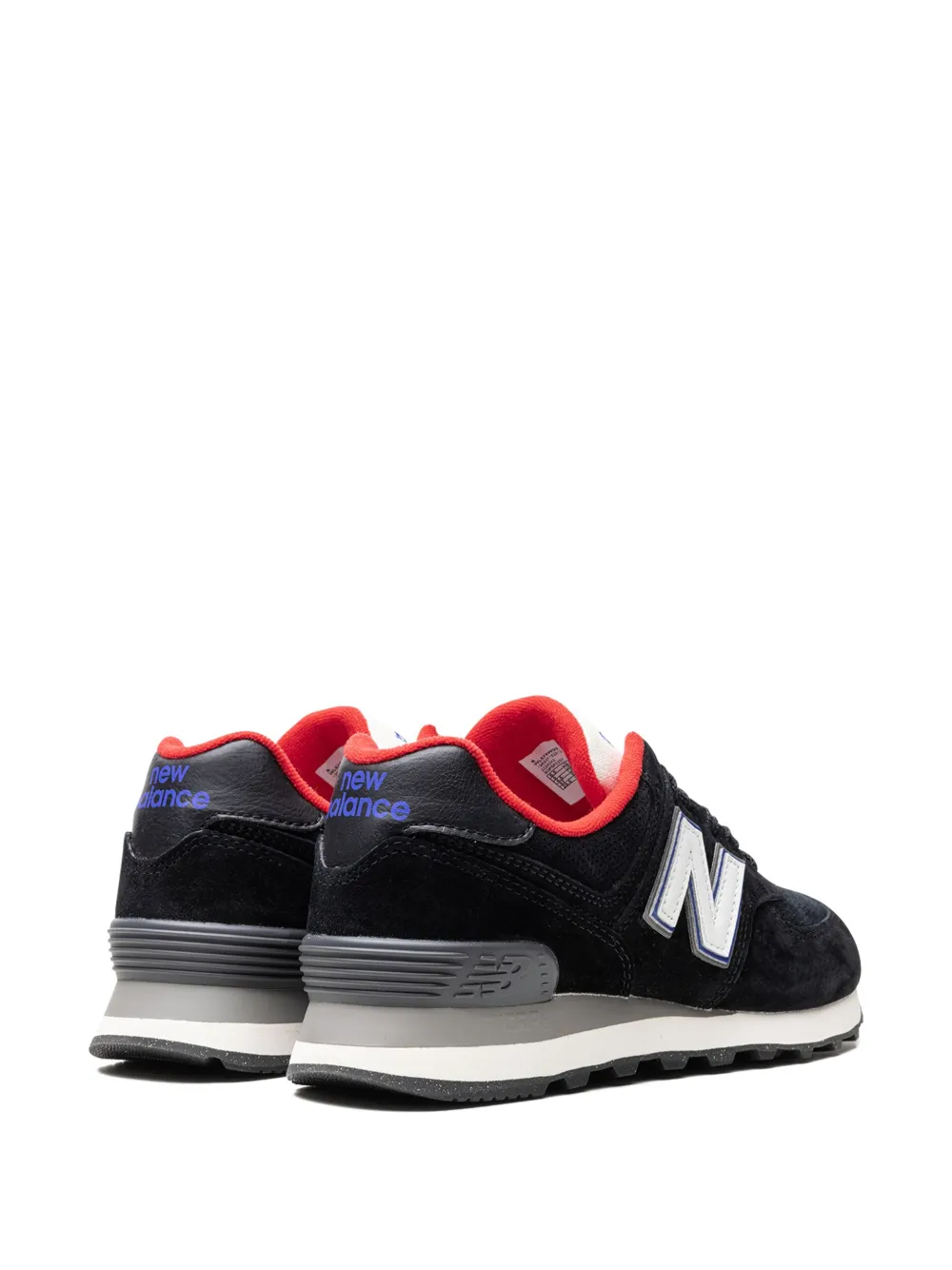 New balance 574 grey black red on sale