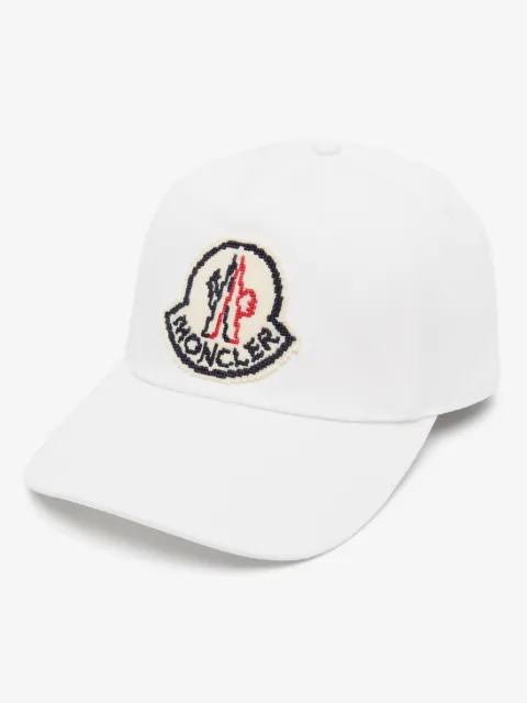 Moncler gorra con aplique del logo