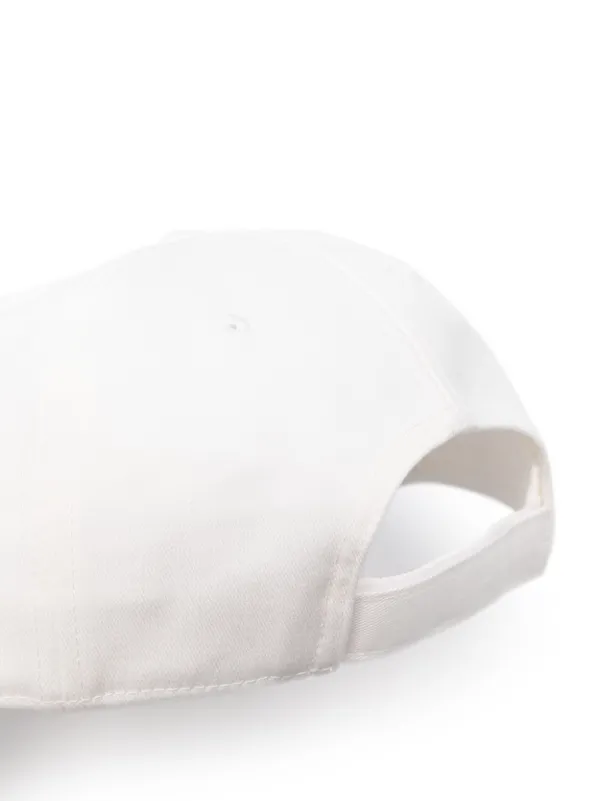 Moncler logo-appliqué Cotton Cap | White | FARFETCH