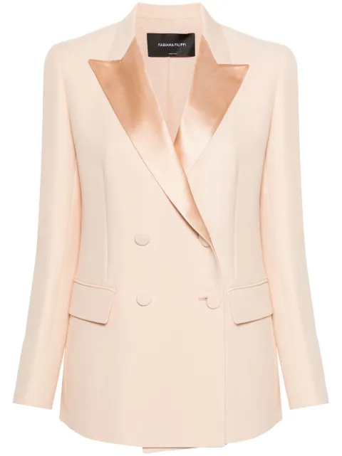 Fabiana Filippi double-breasted wool-blend blazer