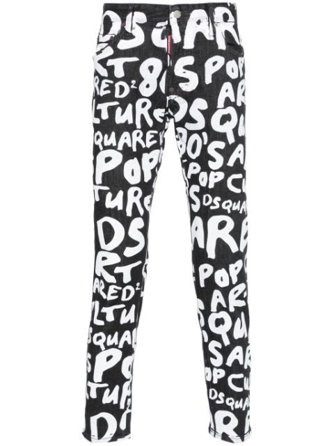 DSQUARED2 logo-print jeans Men