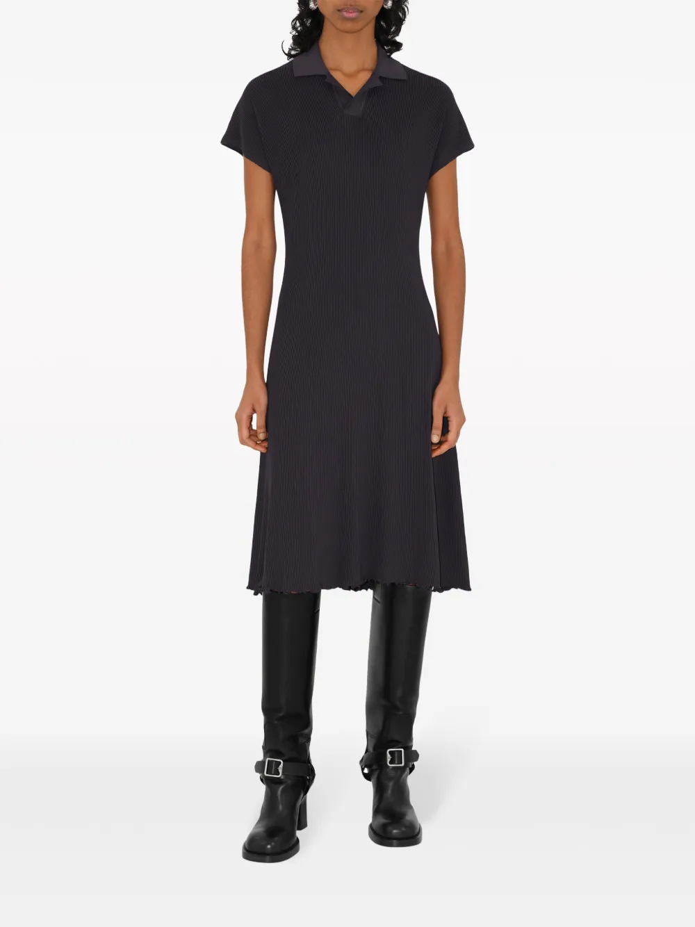 Burberry polo-style midi dress - Paars