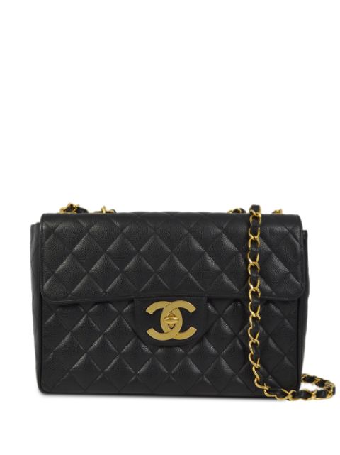 CHANEL 1990-2000s Jumbo Classic Flap shoulder bag Women