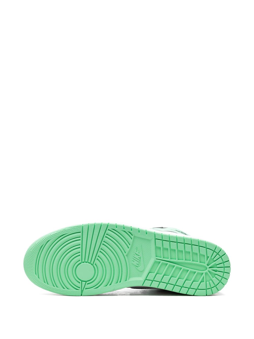 Shop Jordan Air  1 Retro High Og "green Glow" Sneakers In White