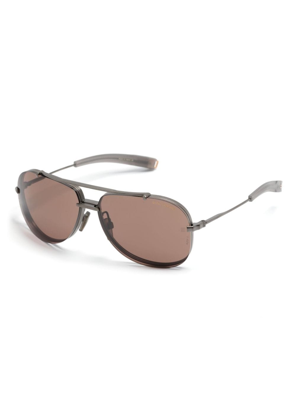 Dita Eyewear double-bridge pilot-lenses sunglasses - Zwart
