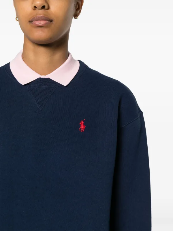 Polo Ralph Lauren Polo Pony Jersey Sweatshirt | Blue | FARFETCH