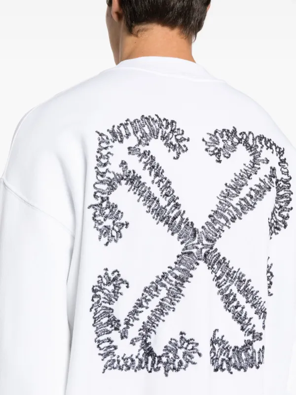 Off-White Cam Arrows organic-cotton Sweatshirt | White