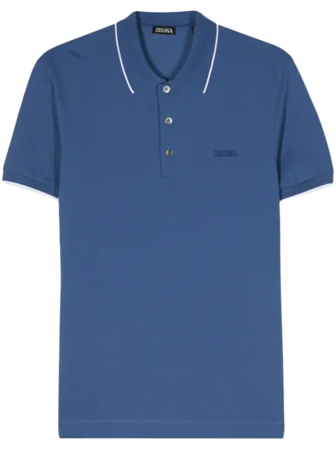 Zegna playera tipo polo con logo