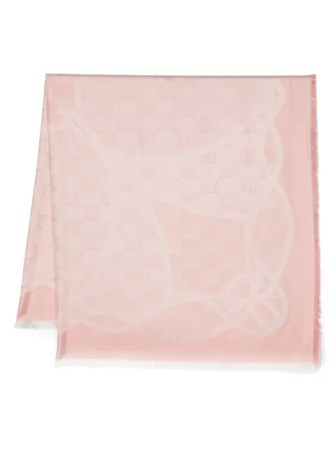 Max Mara logo-jacquard silk scarf