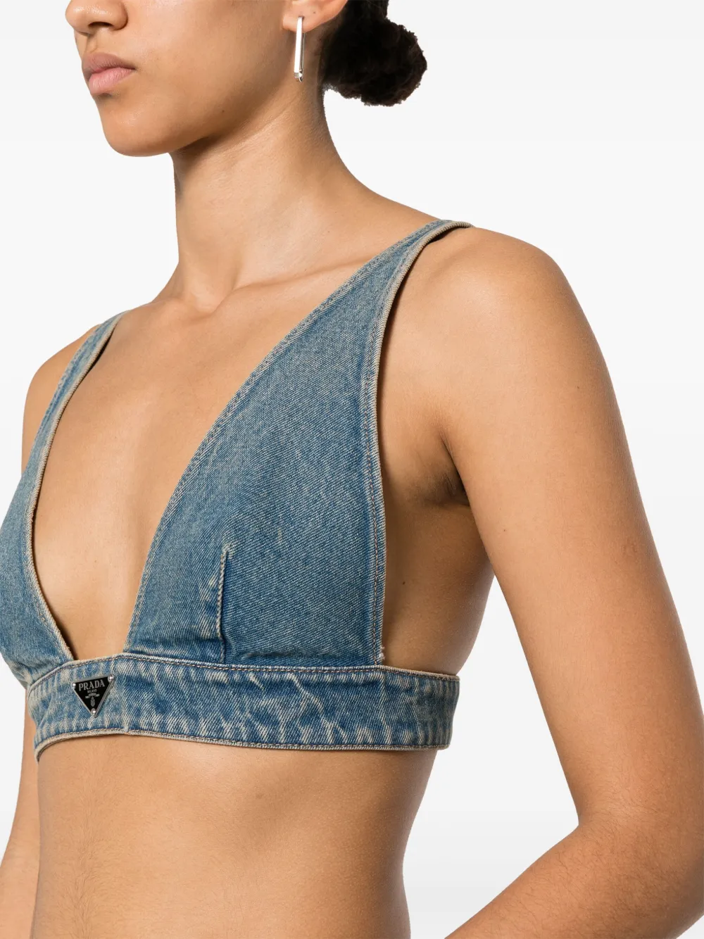 Prada Cropped top Blauw