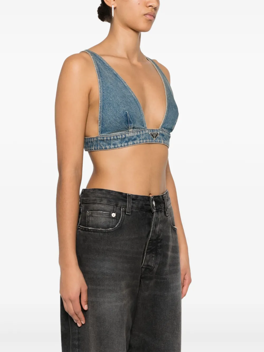 Prada Cropped top Blauw