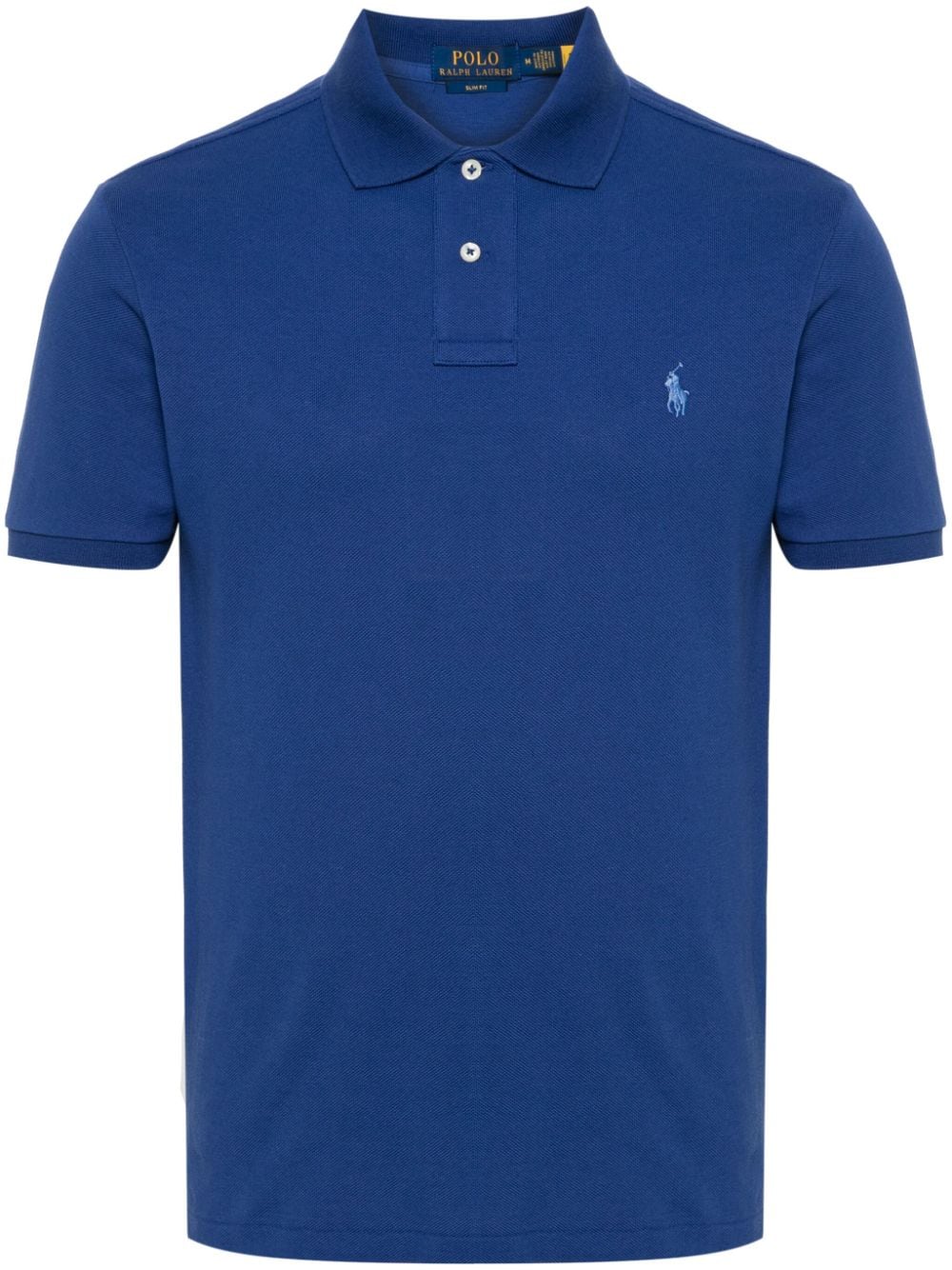 Polo Ralph Lauren Polo Pony Embroidered Cotton Polo Shirt In Blue