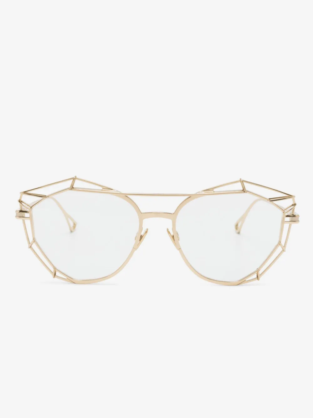 Cazal  5004 geometric-frame glasses | Gold | Image 1