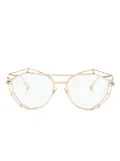Cazal 5004 geometric-frame glasses - Gold