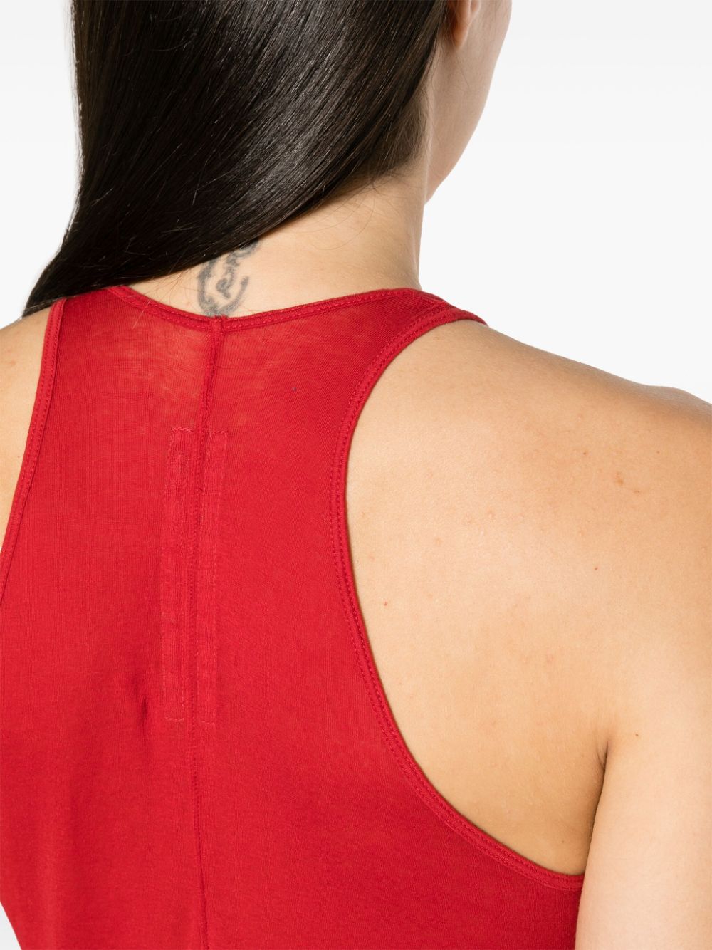 Shop Rick Owens Forever Basic Cotton Tank Top In Red