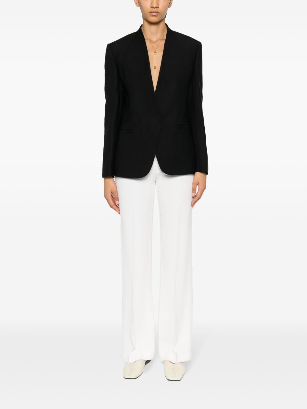 Buy affordable products Brunello Cucinelli layered single-breasted blazer Women