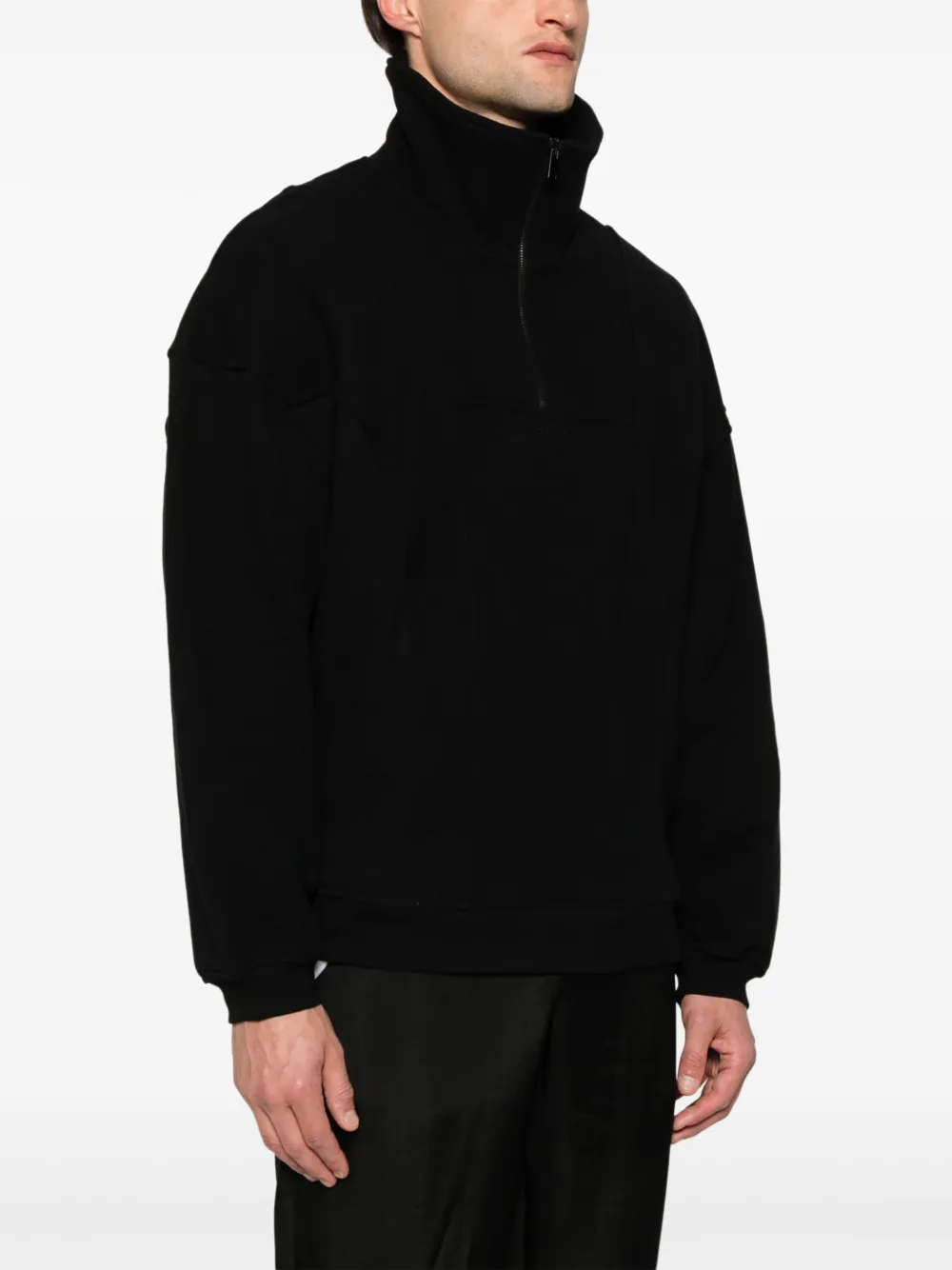 Saint Laurent, YSL Logo cotton sweatshirt - Unique Designer
