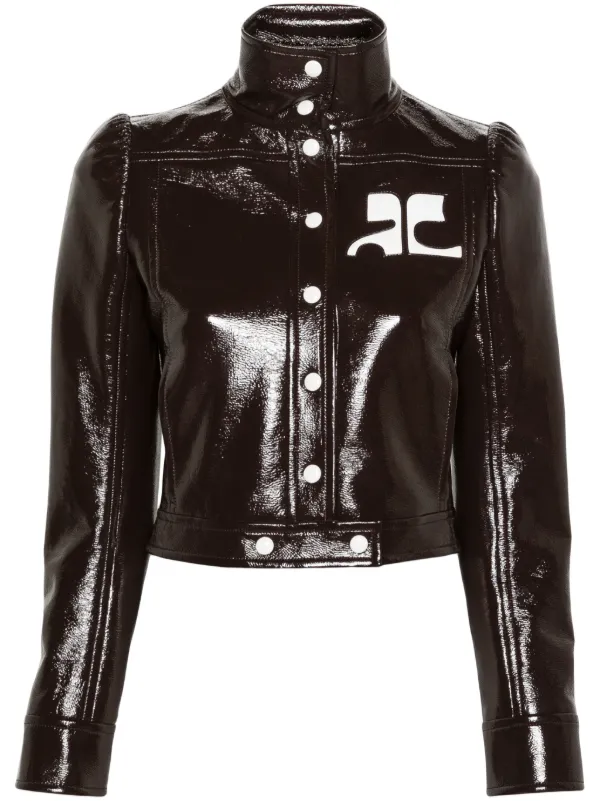 ジャケット Courreges 'Motorcycle Vinyl' jacket (424CBL212VY0014 9999) Courrèges Motorcycle Vinyl Jacket - LABELS
