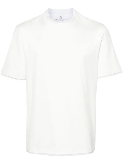 Brunello Cucinelli layered cotton T-shirt