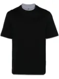Brunello Cucinelli layered cotton T-shirt - Black